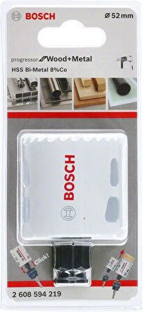 Metal ve Ahşap 52 mm Hss Bi-Metal %8 Kobaltlı Delik Testeresi BOSCH 2608594219